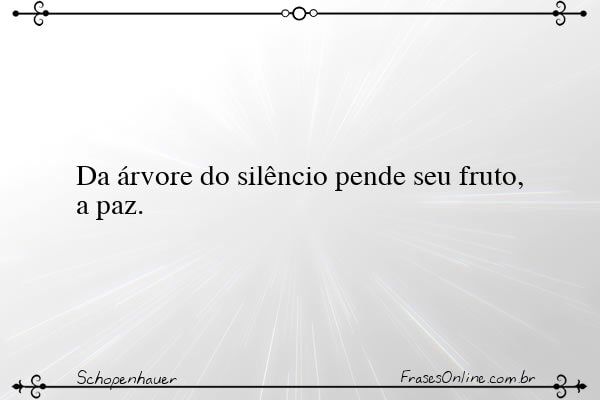 Frase de Schopenhauer