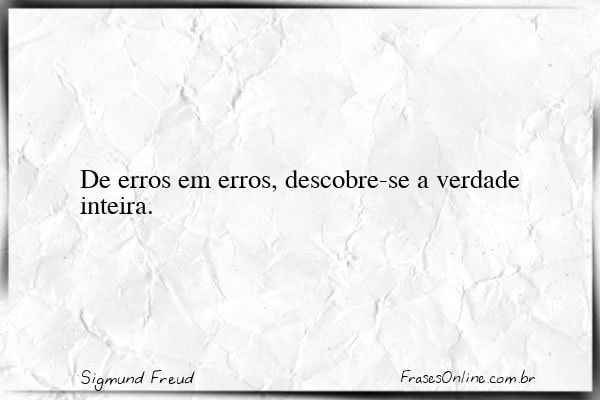 Frase de Sigmund Freud