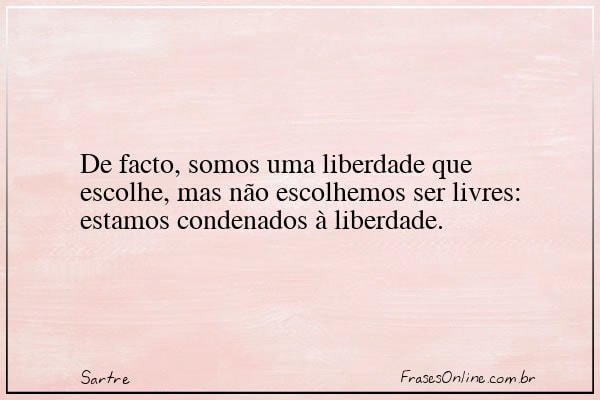 Frase de Sartre