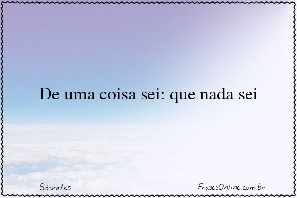 Frase de Sócrates