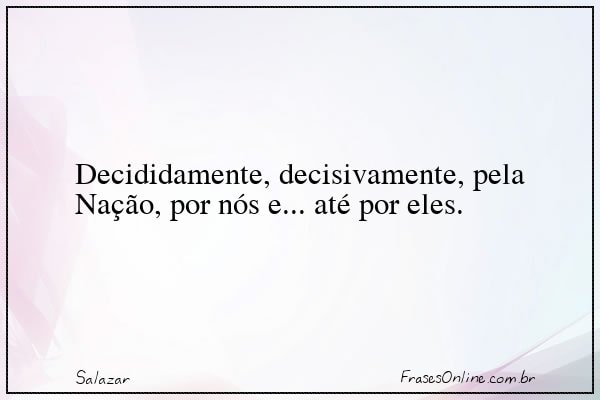 Frase de Salazar