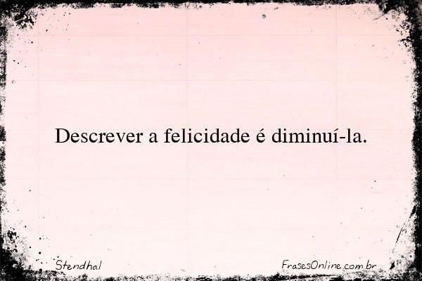 Frase de Stendhal