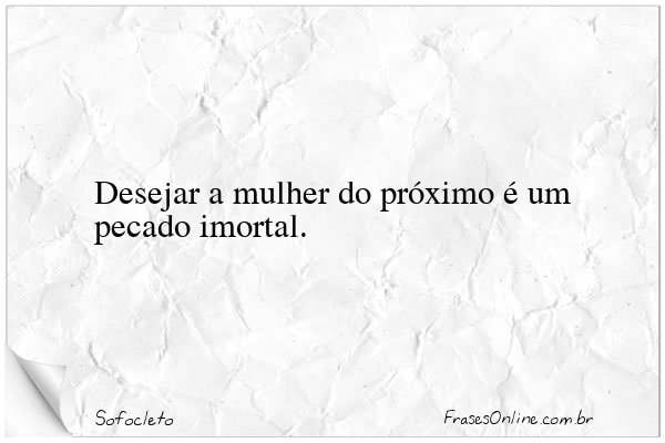 Frase de Sofocleto