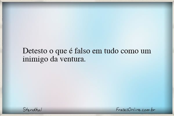 Frase de Stendhal