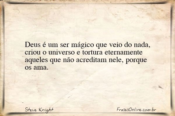 Frase de Steve Knight