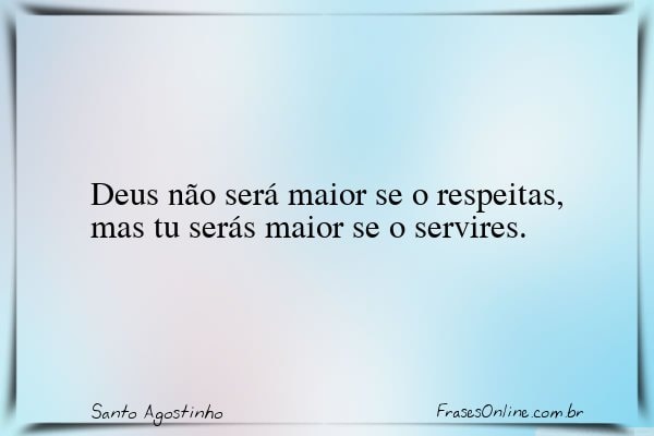 Frase de Santo Agostinho