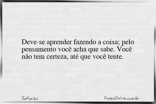 Frase de Sófocles