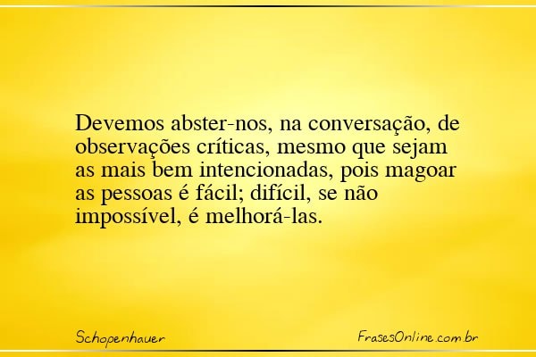 Frase de Schopenhauer