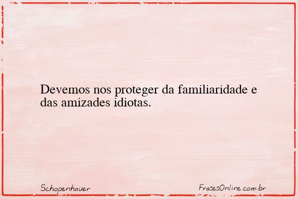 Frase de Schopenhauer