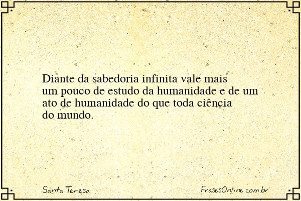 Frase de Santa Teresa