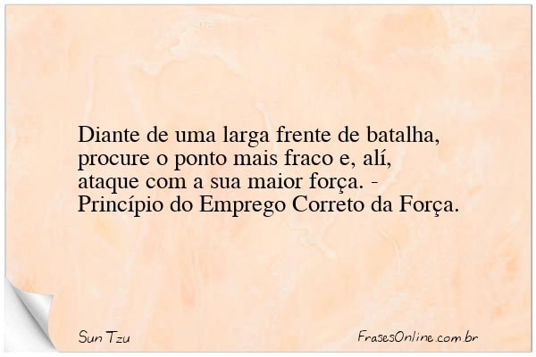 Frase de Sun Tzu