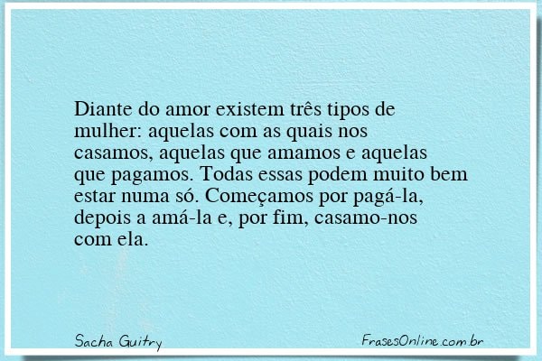 Frase de Sacha Guitry