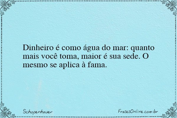 Frase de Schopenhauer