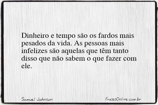 Frase de Samuel Johnson