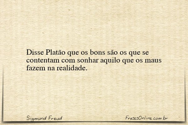 Frase de Sigmund Freud