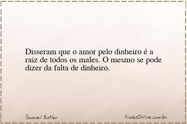 Frase de Samuel Butler