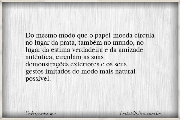 Frase de Schopenhauer