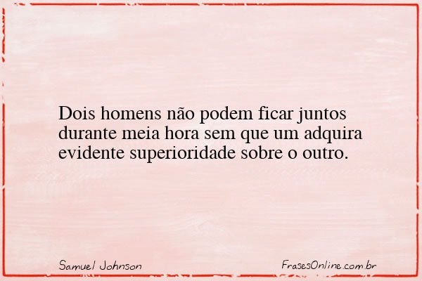 Frase de Samuel Johnson