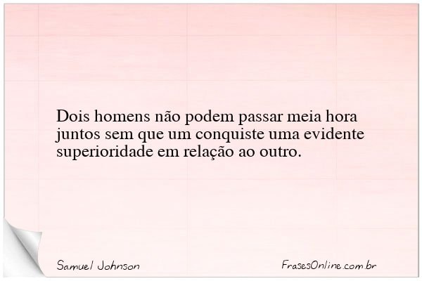 Frase de Samuel Johnson