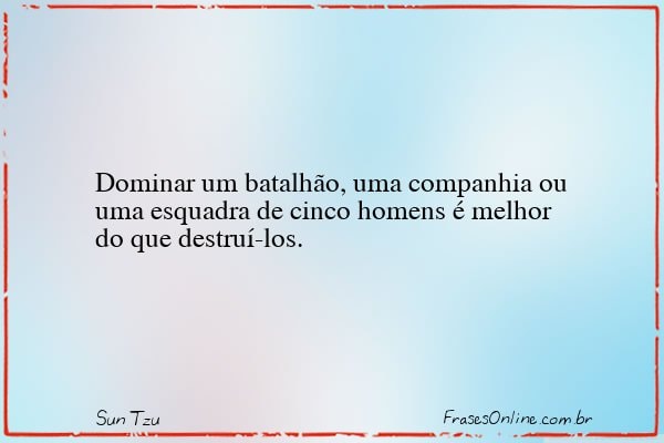 Frase de Sun Tzu