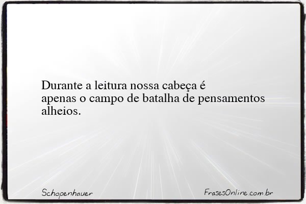 Frase de Schopenhauer