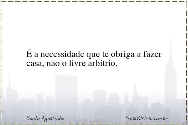Frase de Santo Agostinho