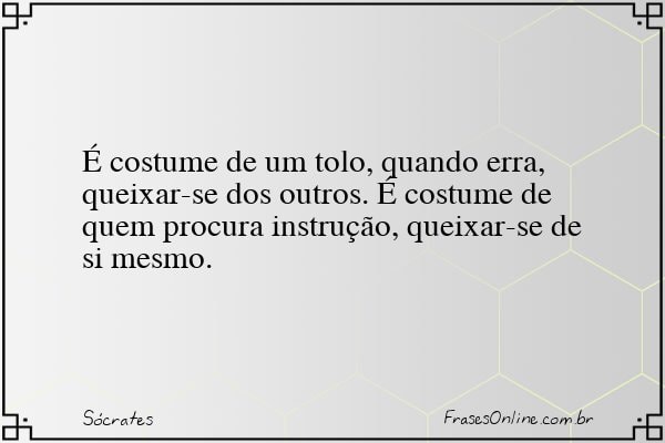 Frase de Sócrates