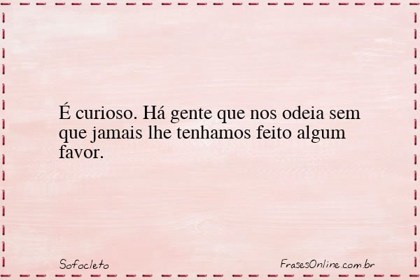 Frase de Sofocleto