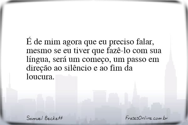 Frase de Samuel Beckett