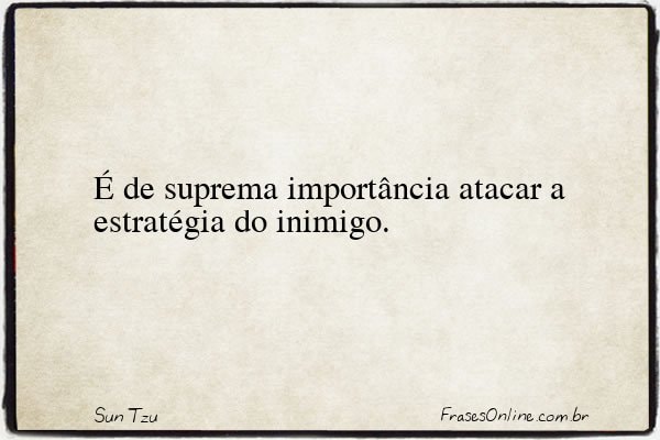 Frase de Sun Tzu