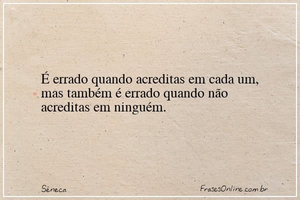 Frase de Sêneca
