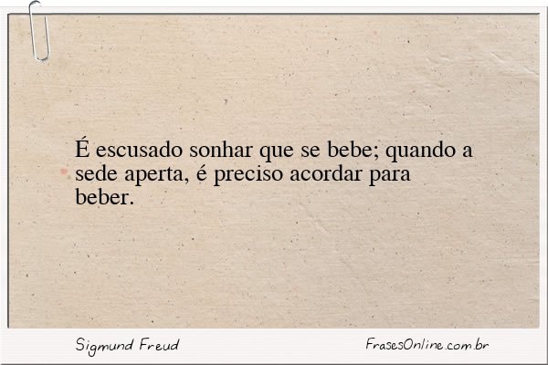 Frase de Sigmund Freud