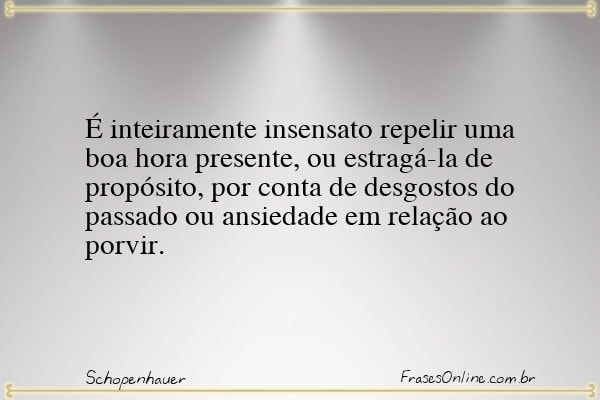 Frase de Schopenhauer