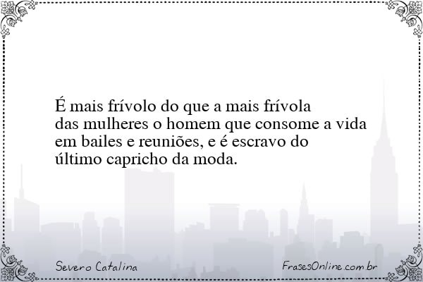 Frase de Severo Catalina