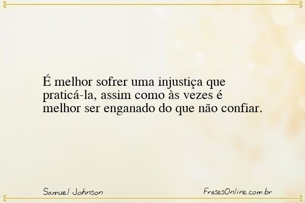 Frase de Samuel Johnson