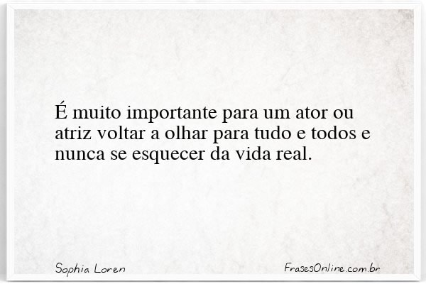 Frase de Sophia Loren