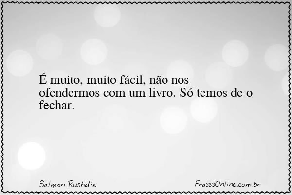 Frase de Salman Rushdie
