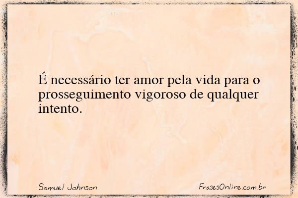 Frase de Samuel Johnson