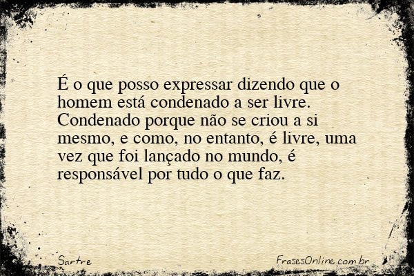 Frase de Sartre