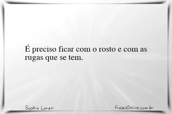 Frase de Sophia Loren