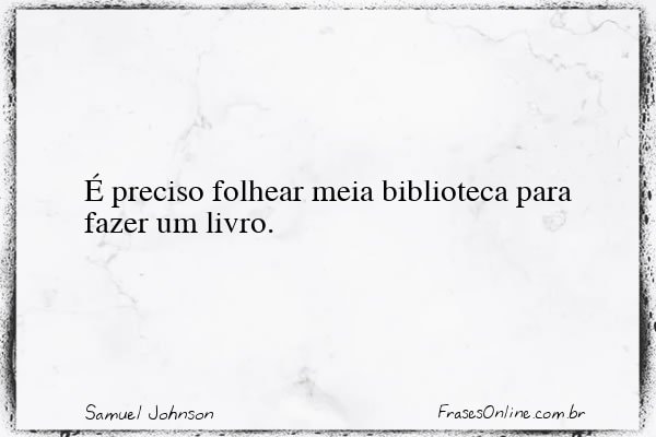 Frase de Samuel Johnson