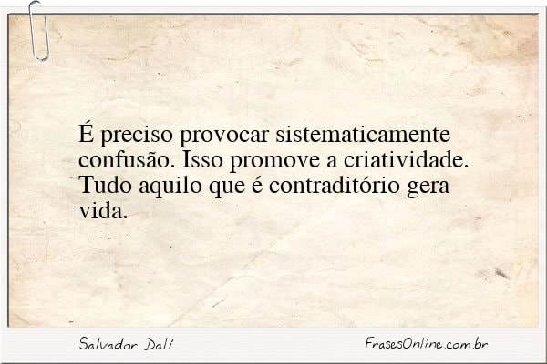 Frase de Salvador Dalí