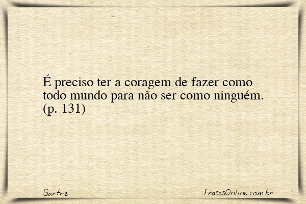 Frase de Sartre