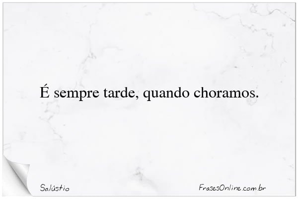 Frase de Salústio