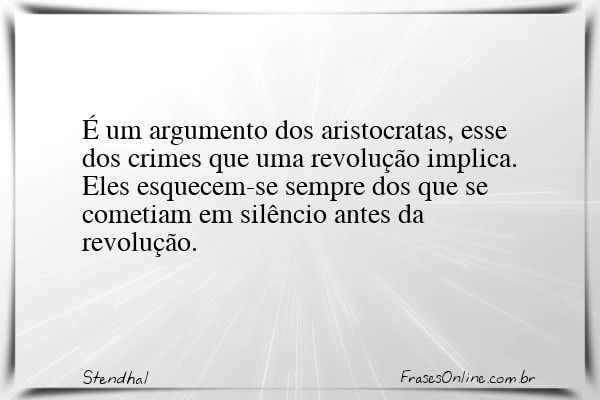 Frase de Stendhal