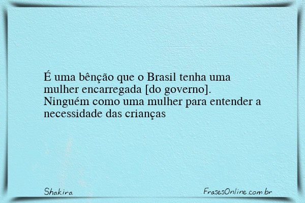 Frase de Shakira