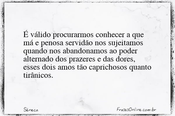 Frase de Sêneca