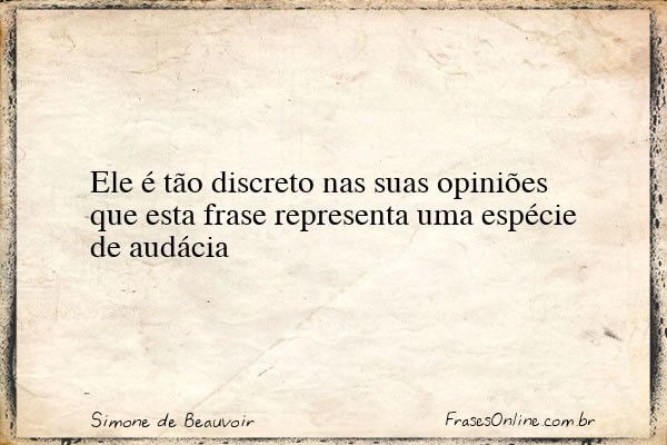 Frase de Simone de Beauvoir