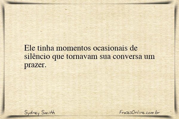 Frase de Sydney Smith