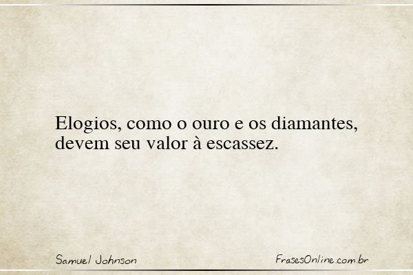 Frase de Samuel Johnson